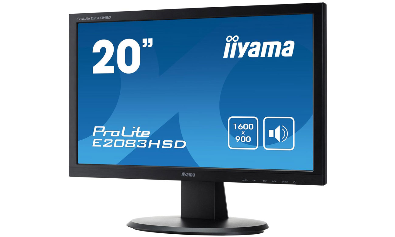 iiyama E2083HSD podświetlenie led
