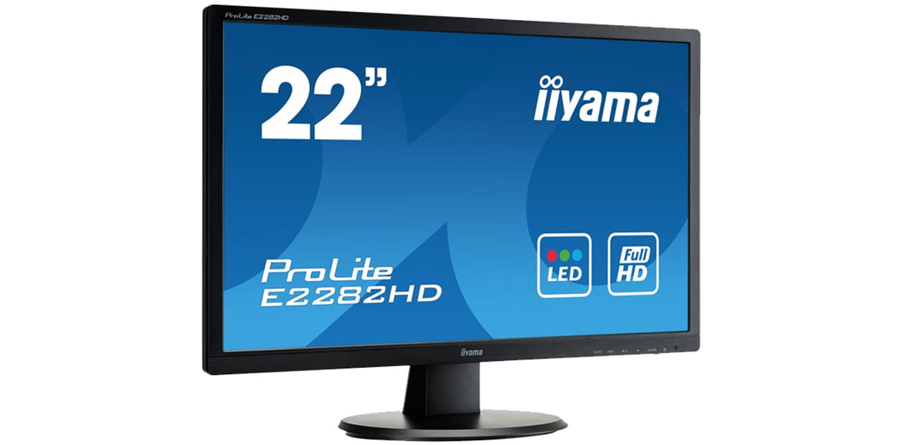 widok z ukosa iiyama E2282HD