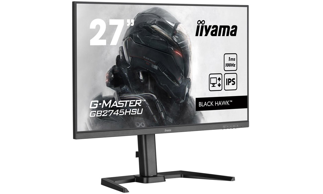 Monitor iiyama G-Master GB2745HSU-B1 - Widok od przodu pod kątem