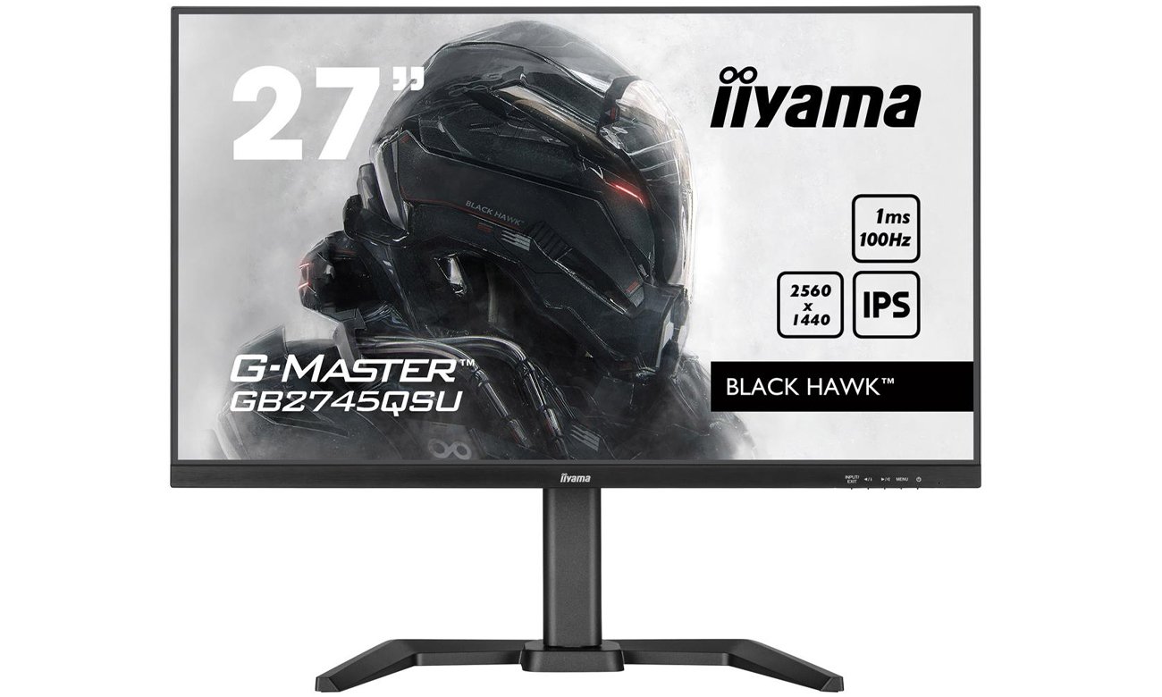 Monitor iiyama G-Master GB2745QSU-B1 - Widok od przodu