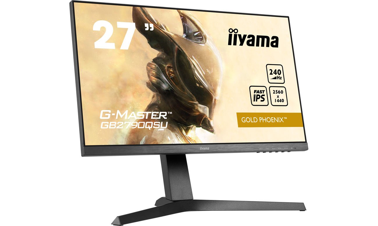 iiyama G-Master GB2790QSU-B1 widok z przodu pod kątem
