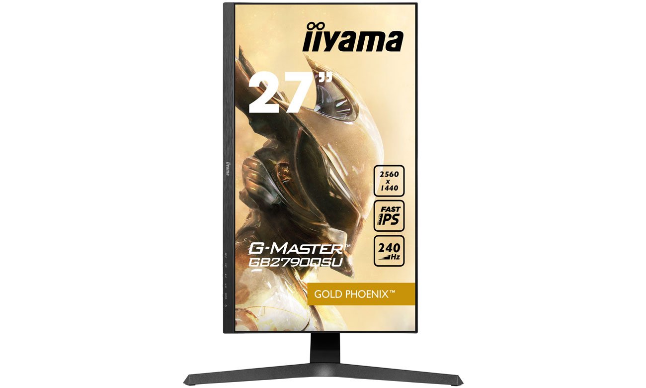 iiyama G-Master GB2790QSU-B1 widok z przodu, PIVOT
