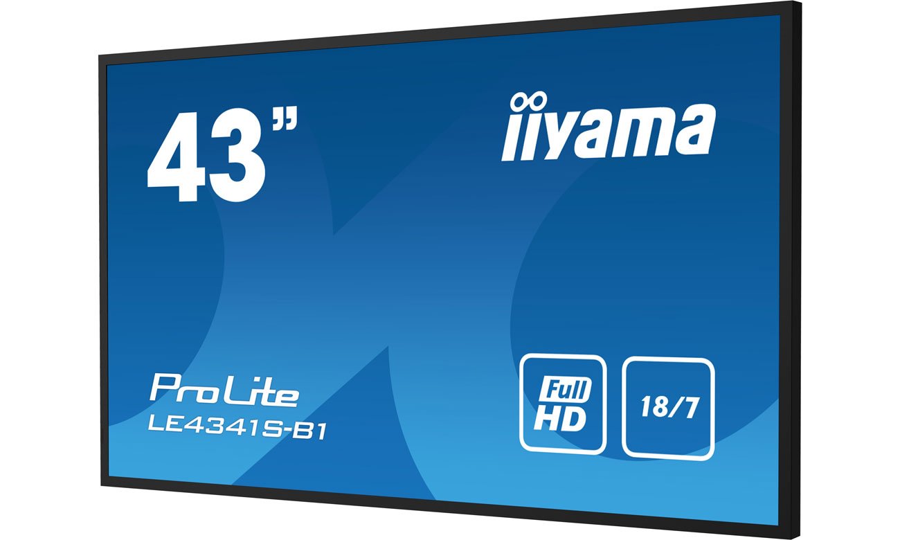 iiyama LE4341S-B1 widok z przodu pod kątem