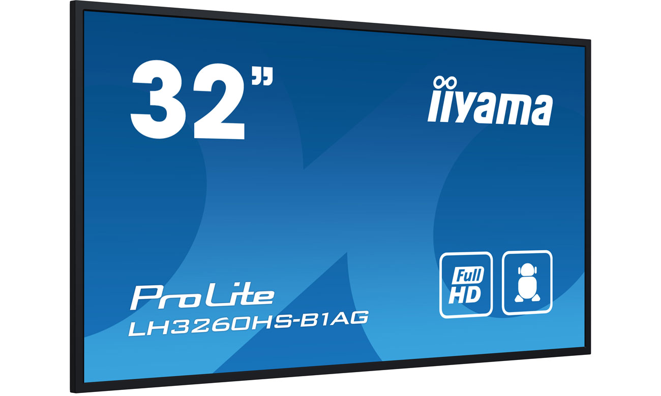 iiyama LH3260HS-B1AG widok z przodu pod kątem