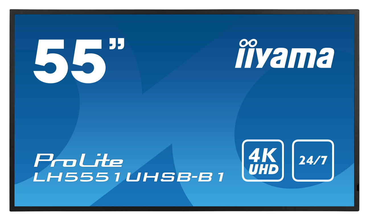 iiyama LH5551UHSB-B1 widok z przodu
