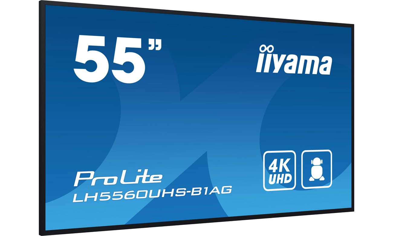 iiyama LH5560UHS-B1AG widok z przodu pod kątem