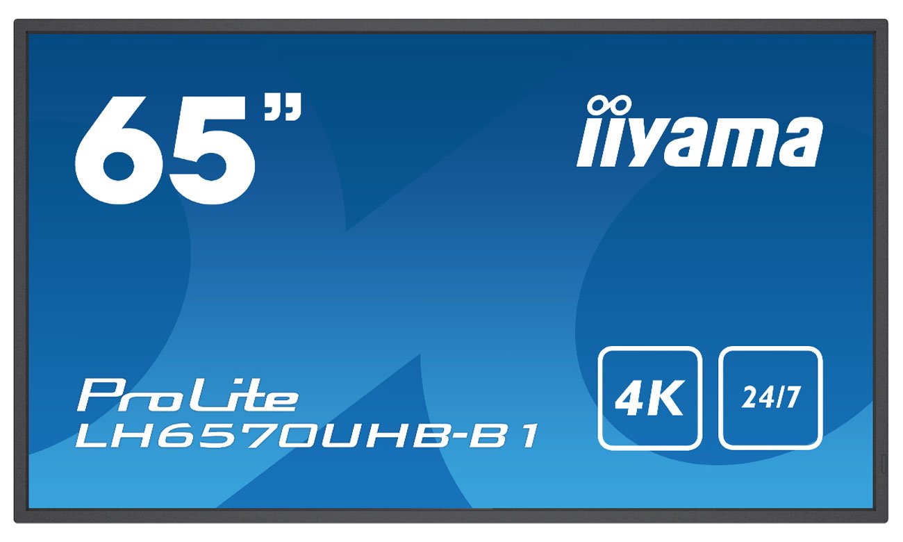 iiyama LH6570UHB-B1 widok z przodu