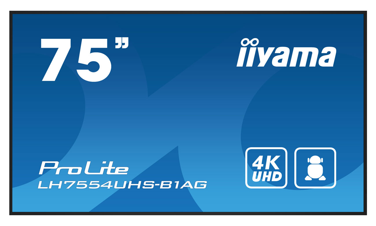iiyama LH7554UHS-B1AG widok z przodu
