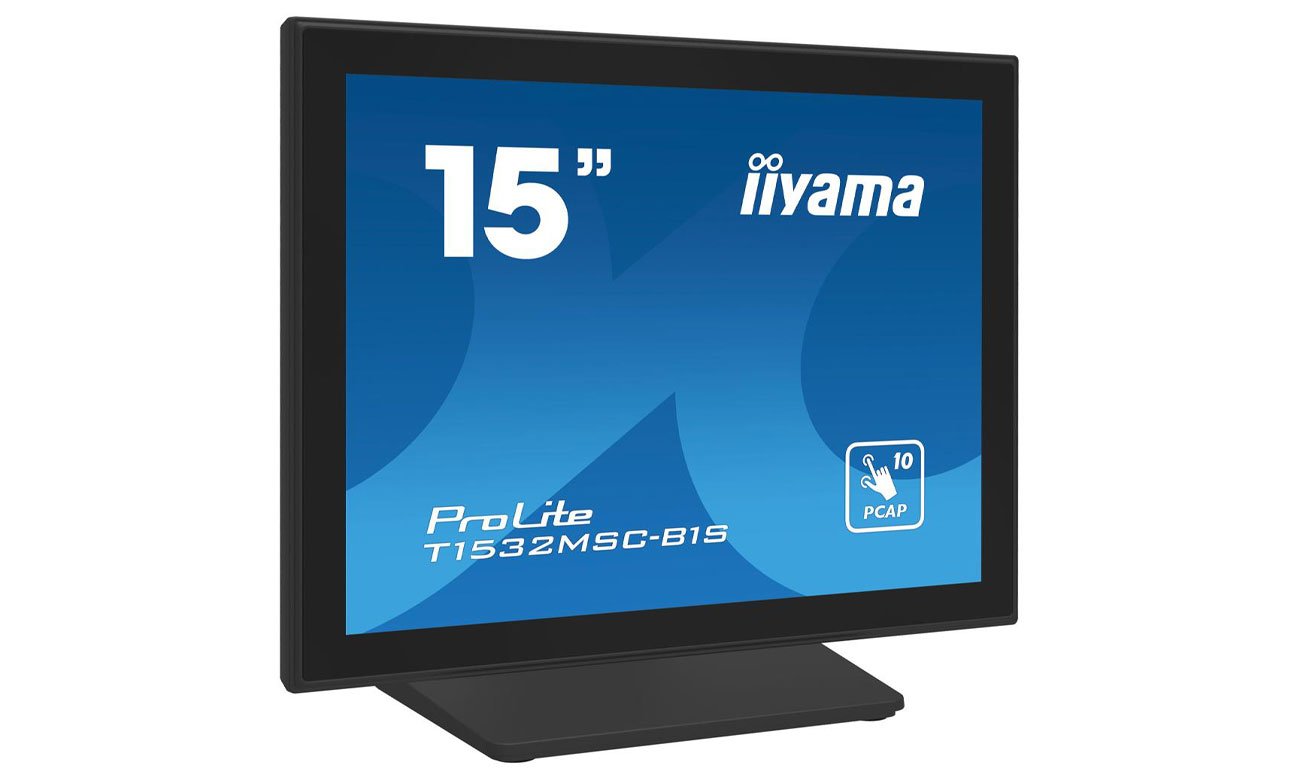 iiyama T1532MSC-B1S widok z przodu pod kątem