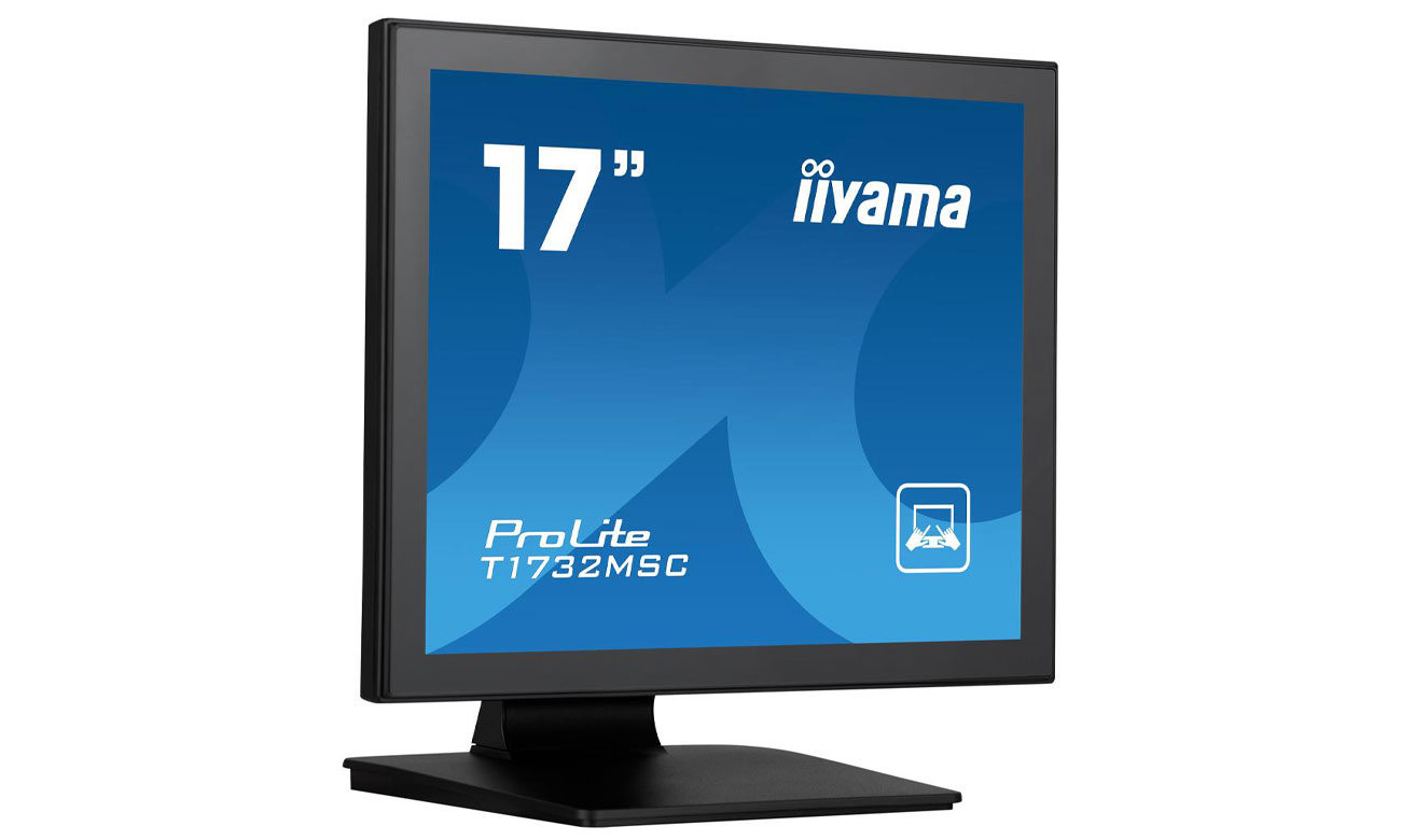 iiyama T1732MSC-B1S widok z przodu pod kątem