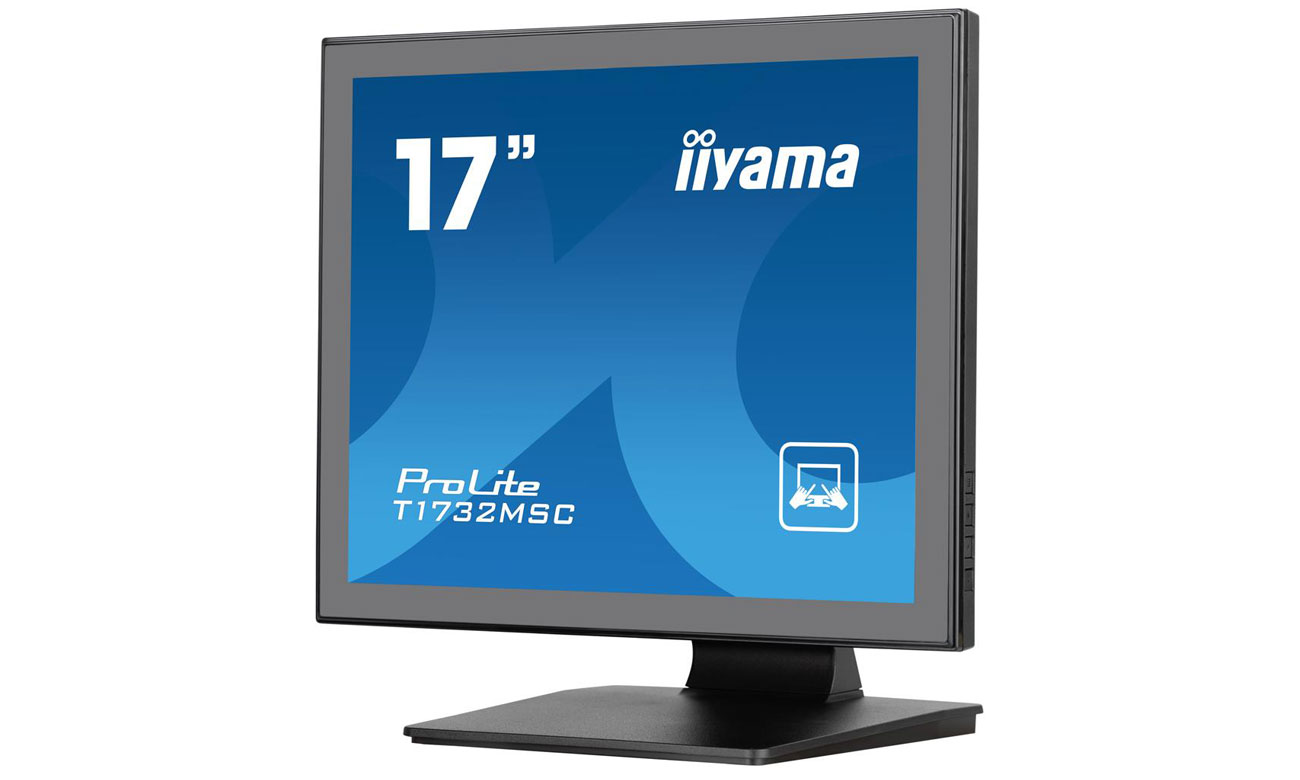 iiyama T1732MSC-B1S widok z przodu pod kątem