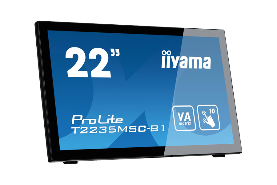 widok z ukosa iiyama T2235MSC