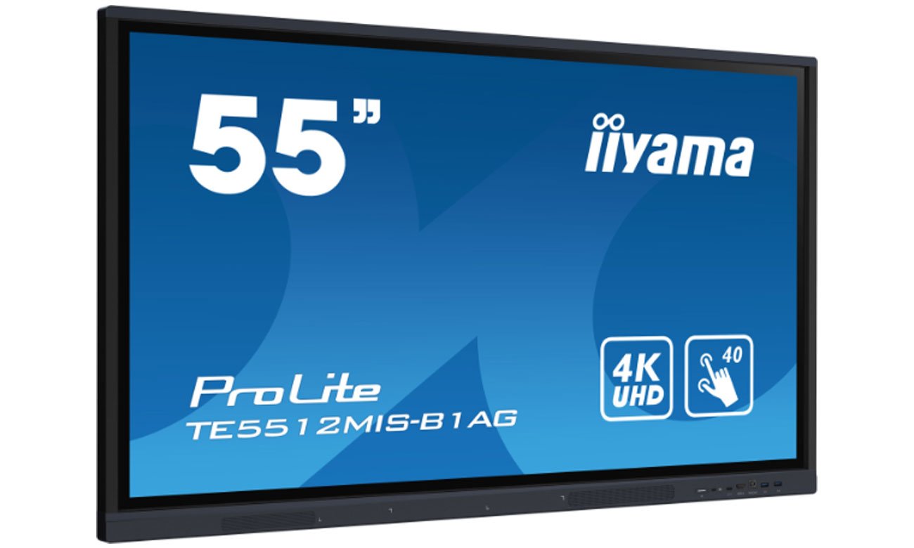 iiyama TE5512MIS-B1AG X widok z przodu pod kątem