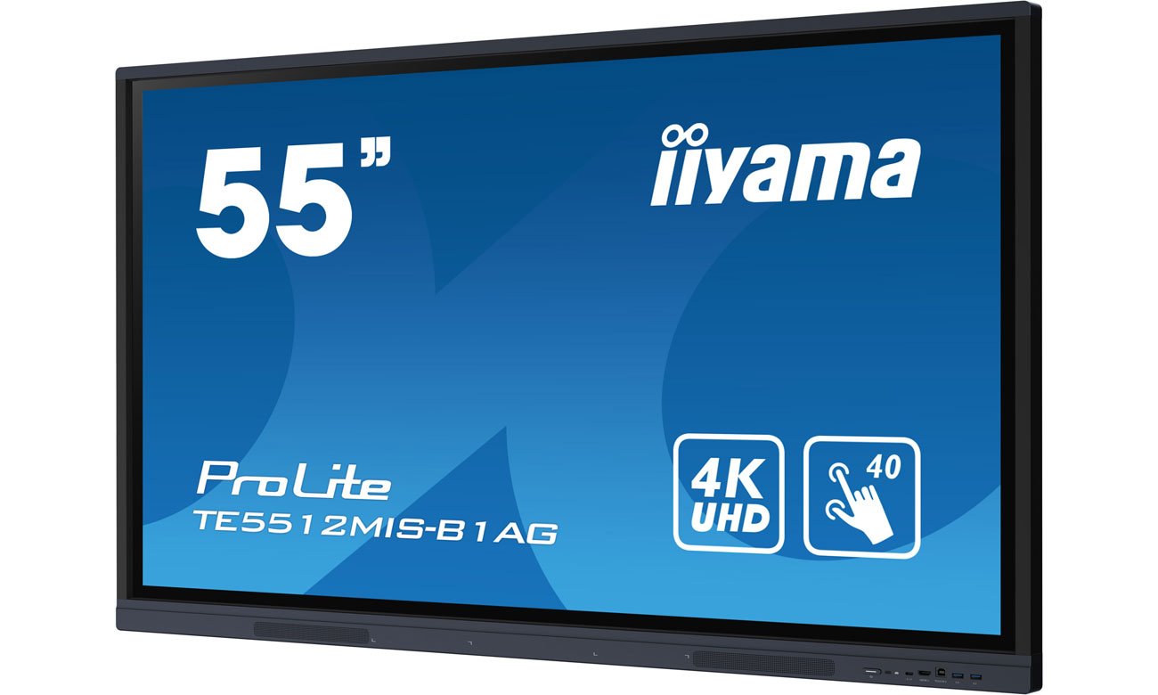 iiyama TE5512MIS-B1AG X widok z przodu pod kątem