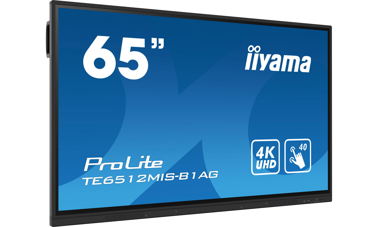 iiyama TE6512MIS-B1AG X widok z przodu pod kątem
