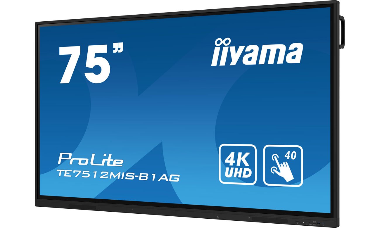 iiyama TE7512MIS-B1AG X widok z przodu pod kątem