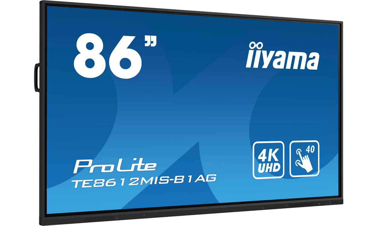 iiyama TE8612MIS-B1AG X widok z przodu pod kątem