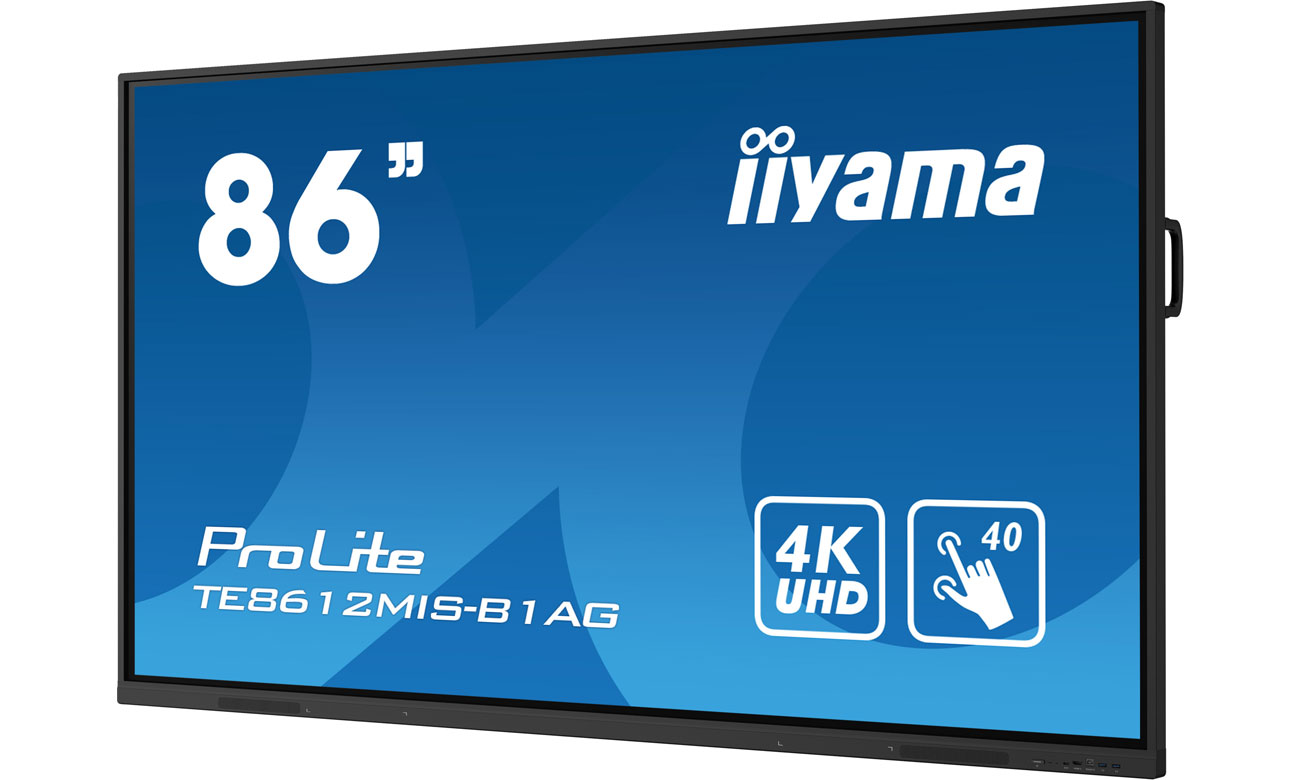 iiyama TE8612MIS-B1AG X widok z przodu pod kątem
