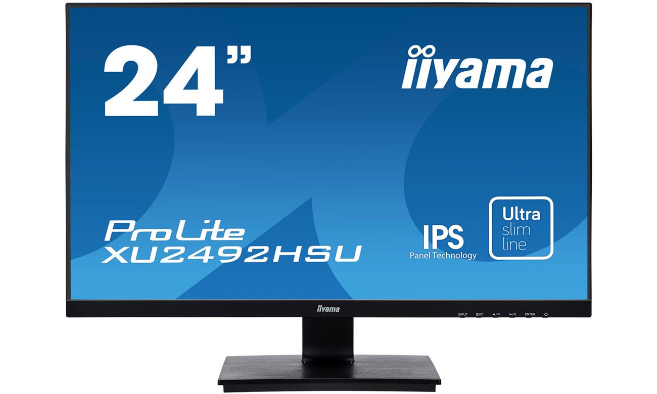 iiyama XU2492HSU-B6 widok z przodu