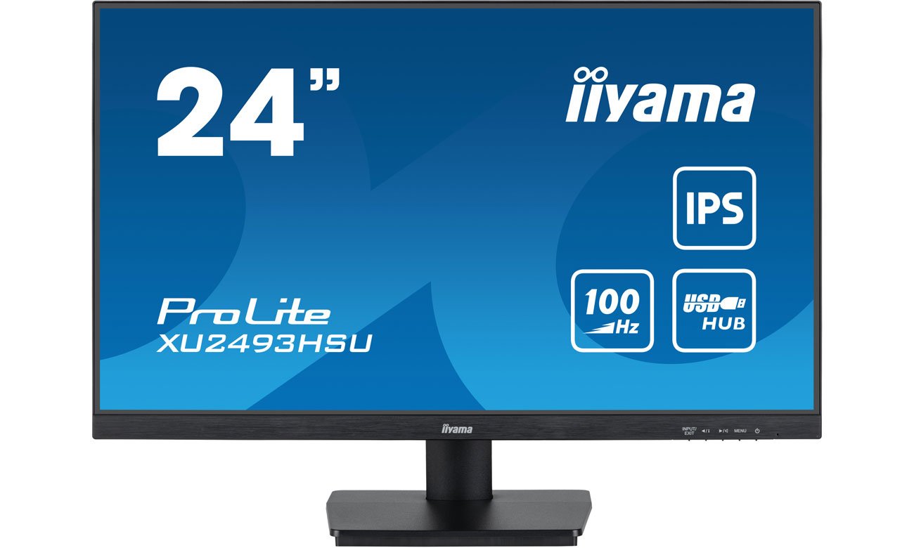 iiyamaXU2493HSU-B6 widok z przodu