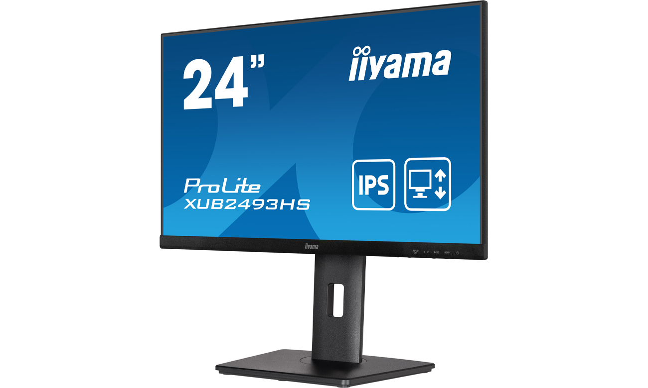 iiyama Prolite XUB2493HS-B5 widok z przodu pod kątem