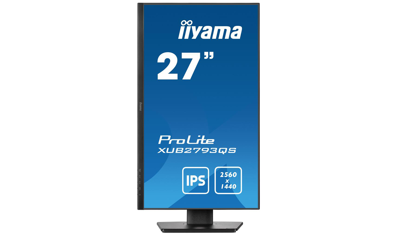 iiyama XUB2793QS-B1 widok z przodu, PIVOT