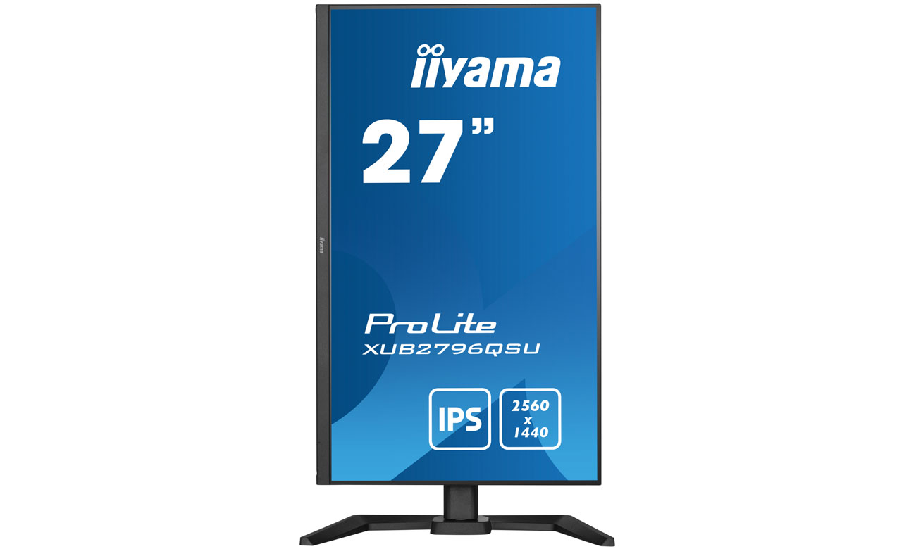 iiyama Prolite XUB2796QSU-B5 widok z przodu, PIVOT