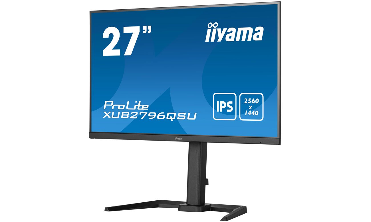 iiyama Prolite XUB2796QSU-B5 widok z przodu pod kątem