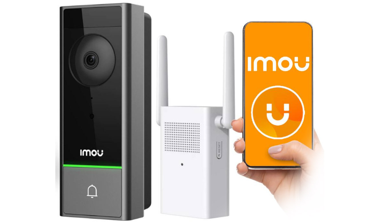 Zawartość zestawu Imou Doorbell Kit-A (wideodzwonek DB60 i gong DS21)