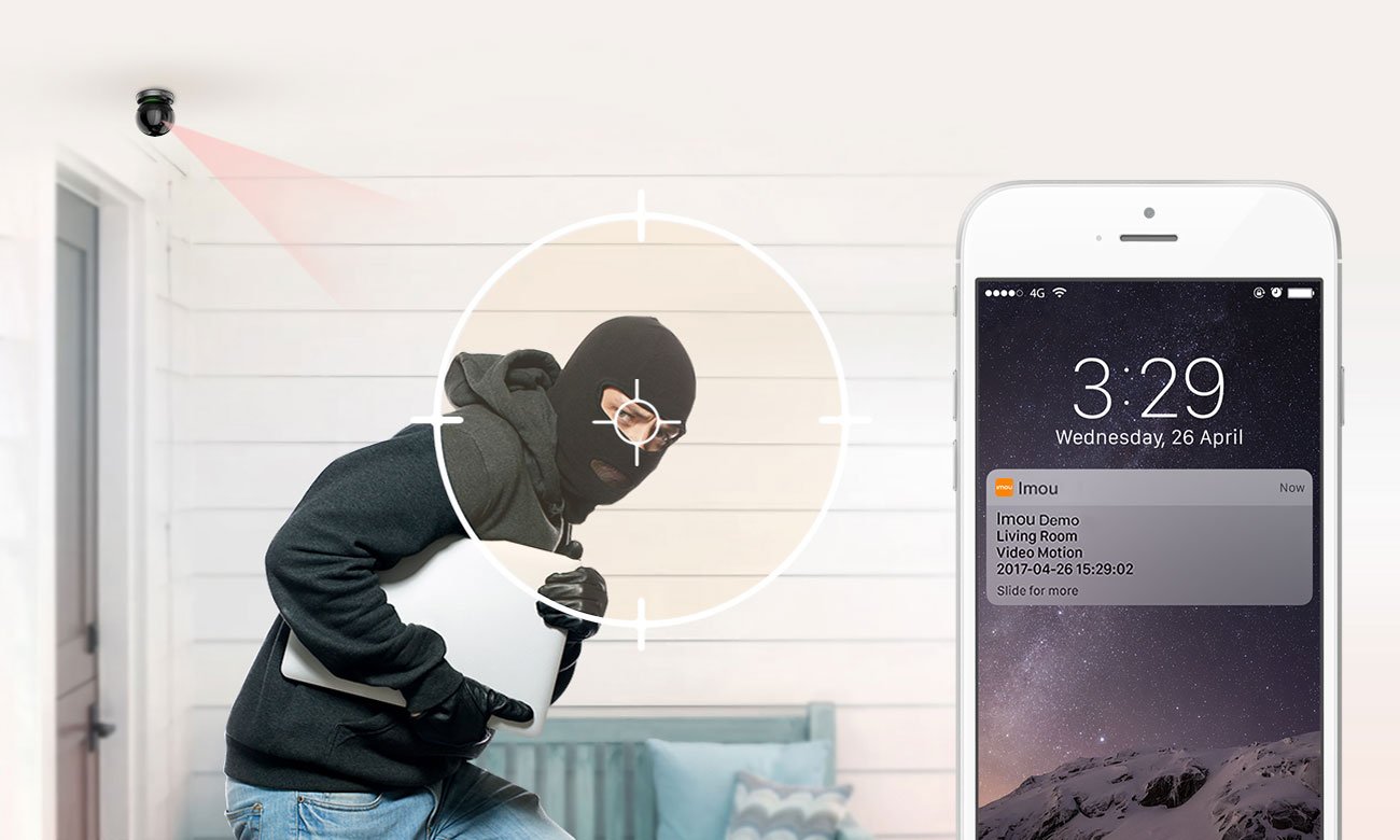 Imou Ranger Pro - Detekcja ruchu, powiadomienia