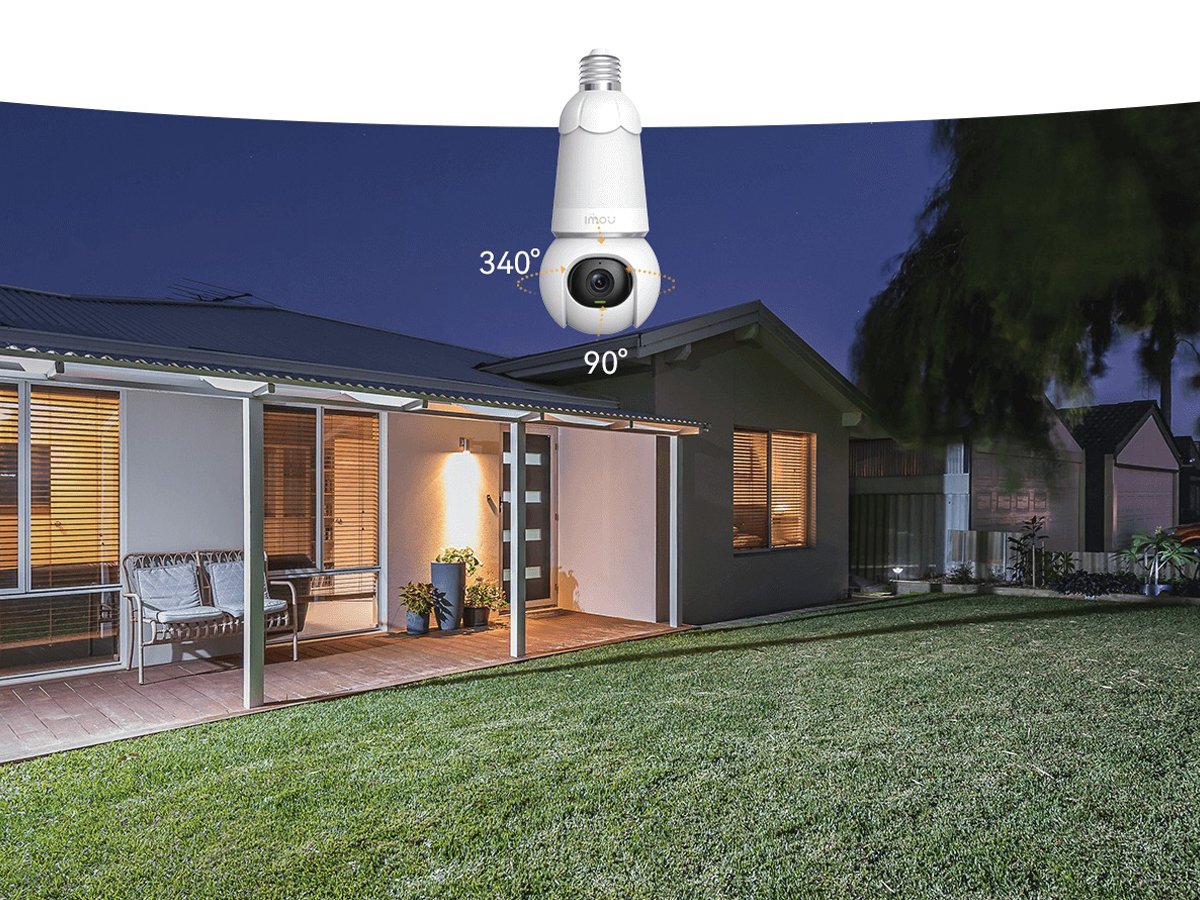 Inteligentna kamera z żarówką Imou Bulb Cam - Panoramiczne rejestrowanie obrazu 360 stopni