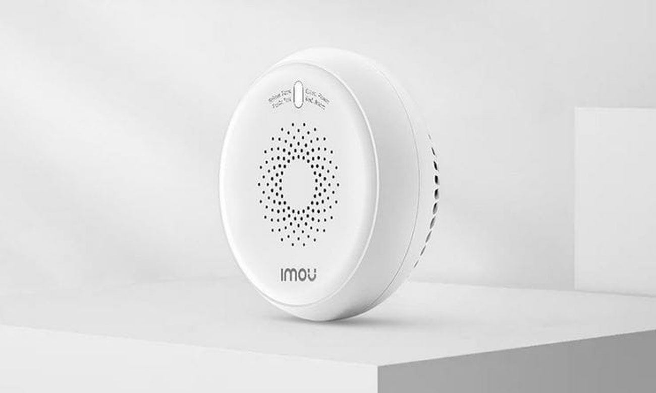 Czujnik gazu IMOU Gas Detector Alarm JT-GA100 - Widok ogólny, grafika z tłem