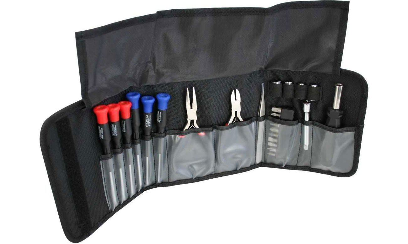 Zestaw szczypców i śrubokrętów In Line 25 elementów zawartość zestawu