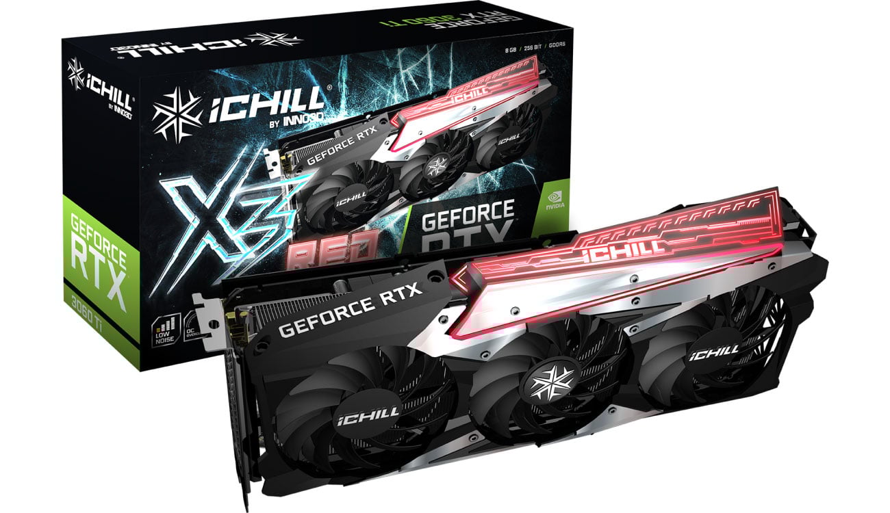 Karta graficzna NVIDIA Inno3D GeForce RTX 3060 Ti iChill X3 8GB GDDR6 C306T3-08D6X-1671VA39