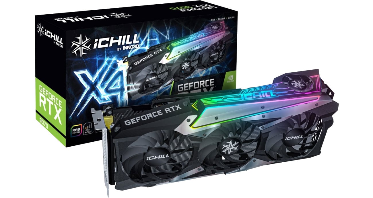 Karta graficzna NVIDIA Inno3D GeForce RTX 3070 iCHILL X4 8GB GDDR6 C30703-08D6X-1710VA38