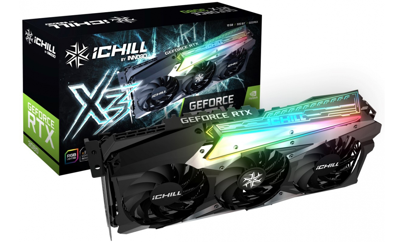 Karta graficzna Inno3D GeForce RTX 3080 iChill X3 10GB