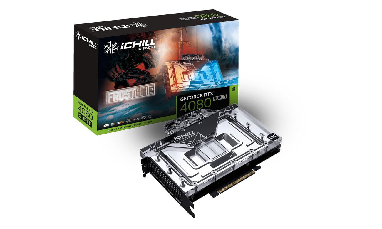 INNO3D GeForce RTX 4080 Super Ichill Frostbite 16GB GDDR6X - Karty