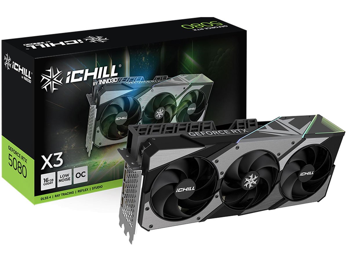 INNO3D GeForce RTX 5080 iChill X3 V2 16GB GDDR7 DLSS4