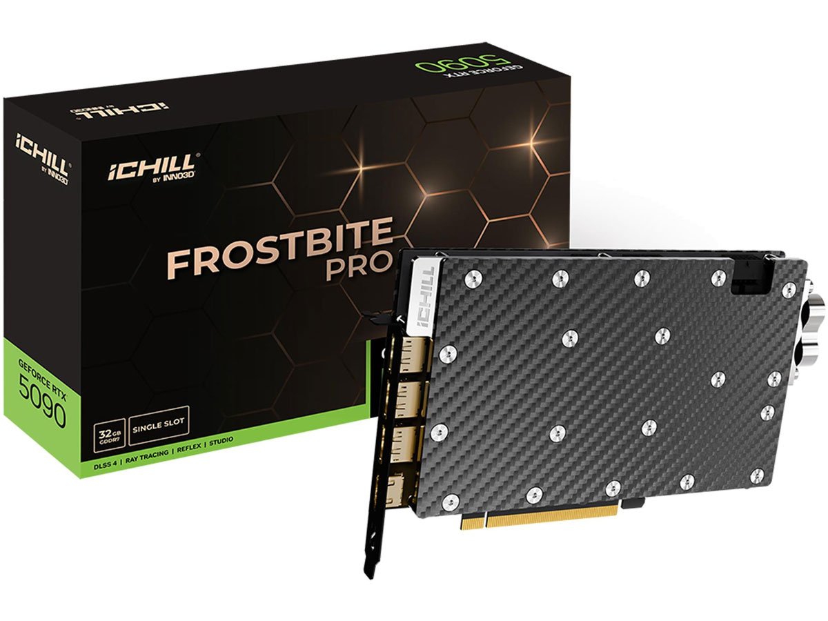 Karta graficzna INNO3D GeForce RTX 5090 iChill Frostbite Pro 32GB GDDR7 DLSS4