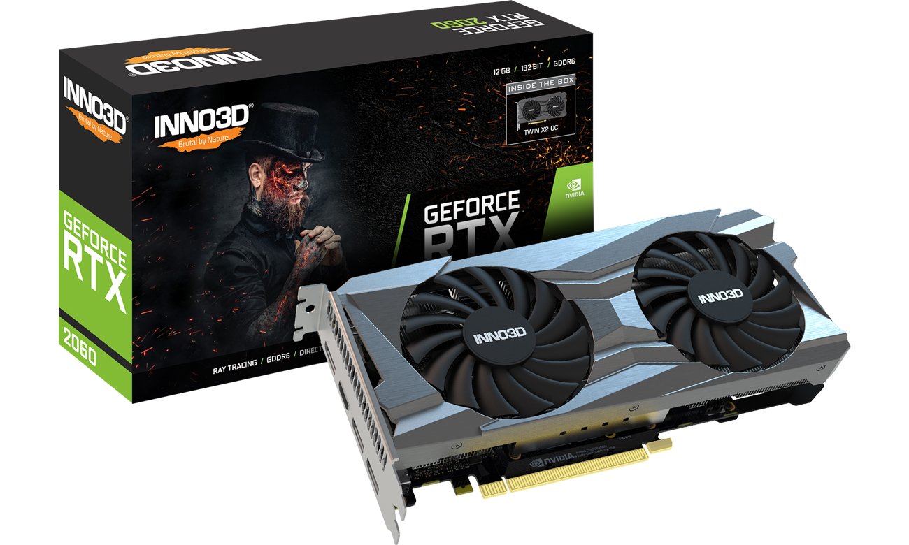 Inno3D GeForce RTX 2060 Twin X2 OC 12GB GDDR6 - Karty graficzne NVIDIA -  Sklep internetowy - al.to