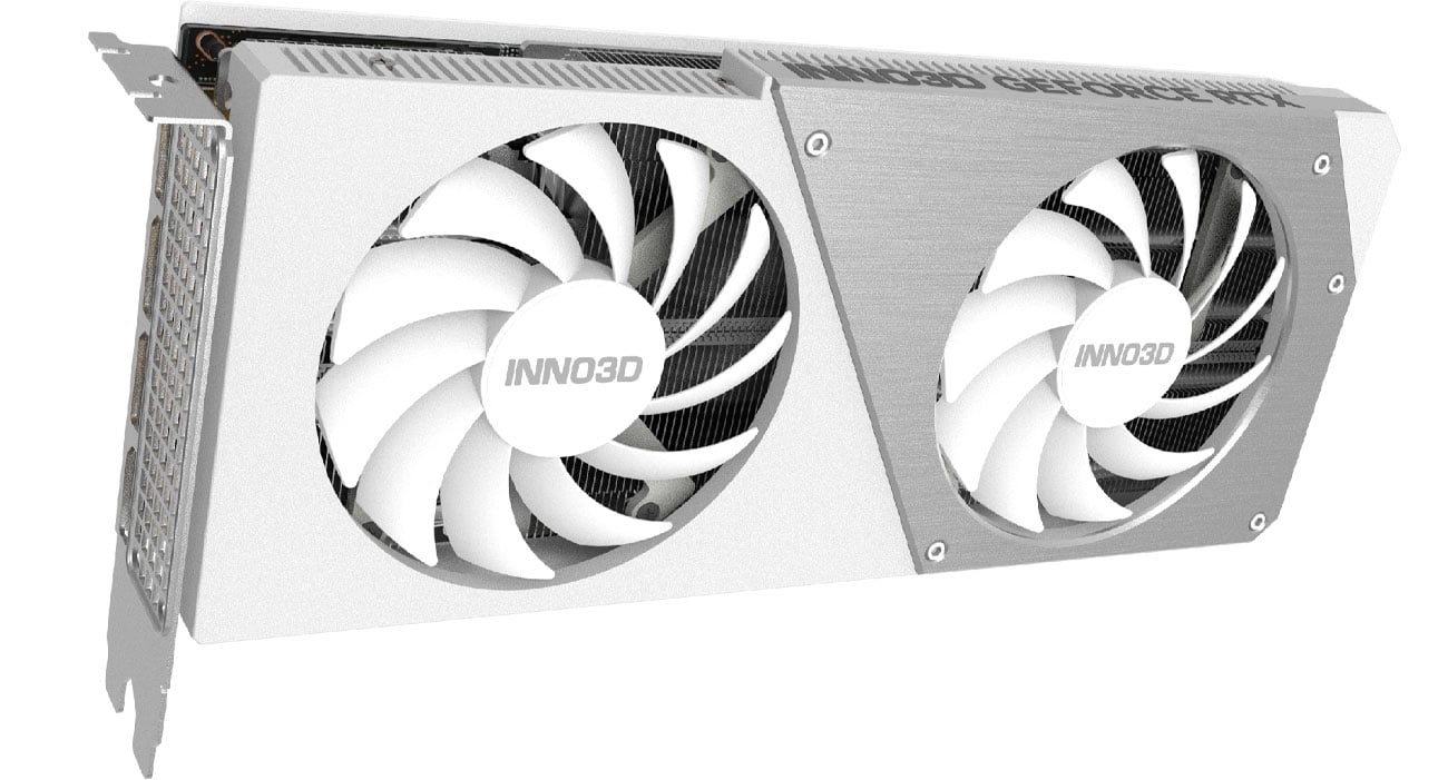 Inno3D GeForce RTX 4070 Twin X2 OC WHITE STEALTH Chłodzenie