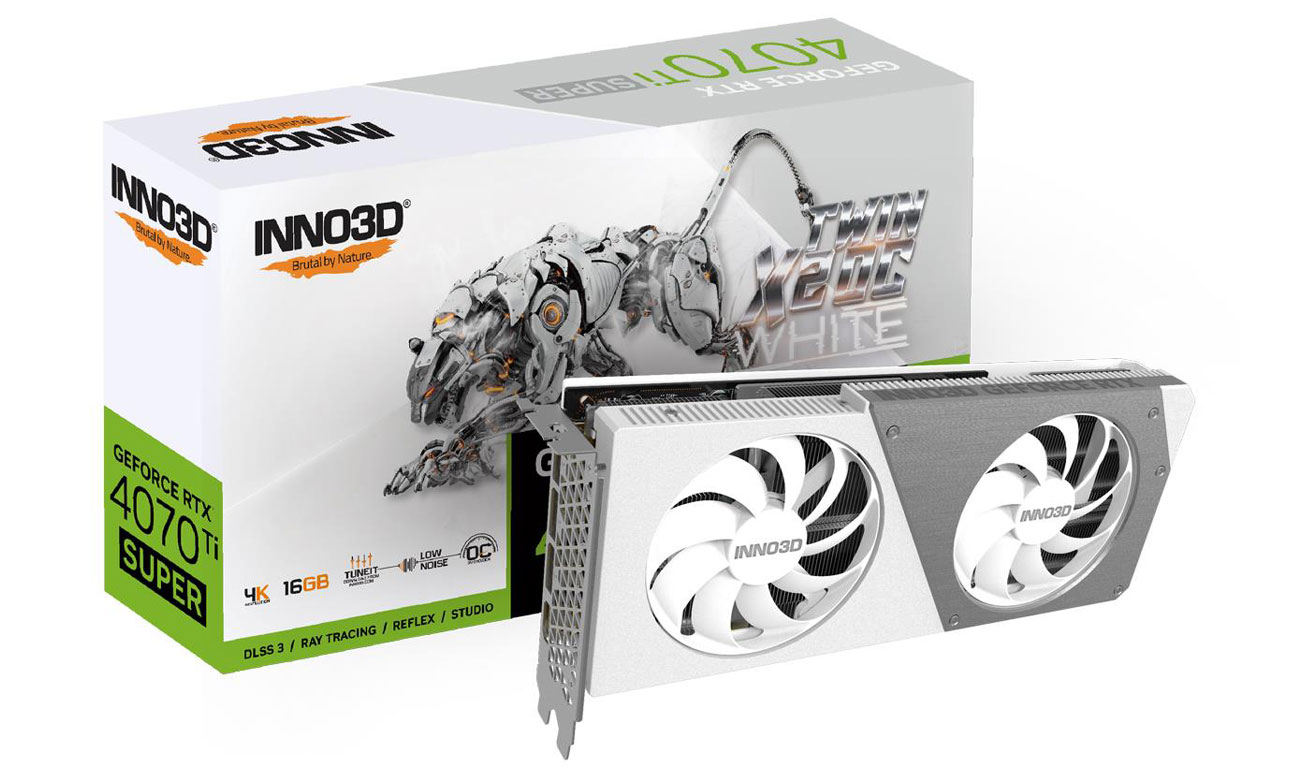 Inno3D GeForce RTX 4070 Ti Super Twin X2 OC White 16GB GDDR6X