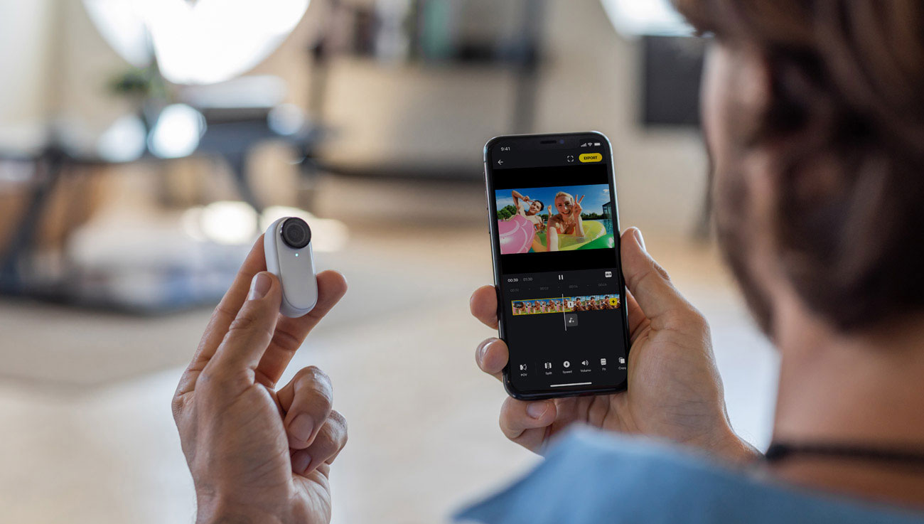 Kamera sportowa Insta360 GO 2 - Niewielkie rozmiary