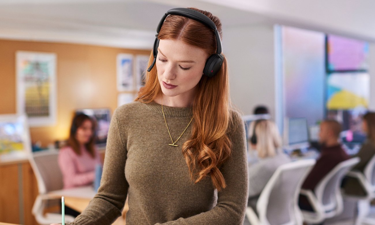 Słuchawki Jabra Evolve2 65 Flex Stereo słuchanie
