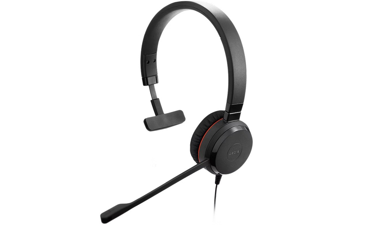 Zestaw słuchawkowy Jabra Evolve 20 Mono USB-C UC - Widok od przodu pod kątem