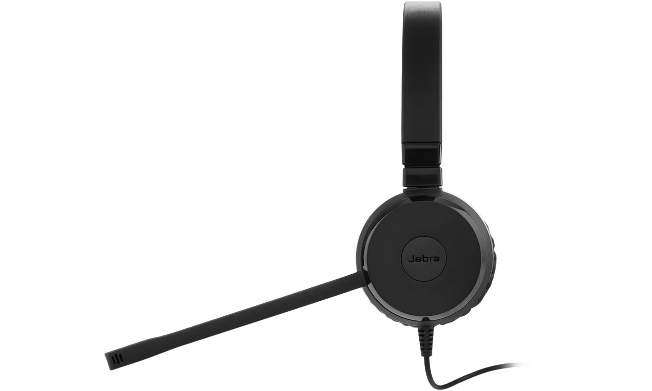 Zestaw słuchawkowy Jabra Evolve 20 Stereo - Widok z boku