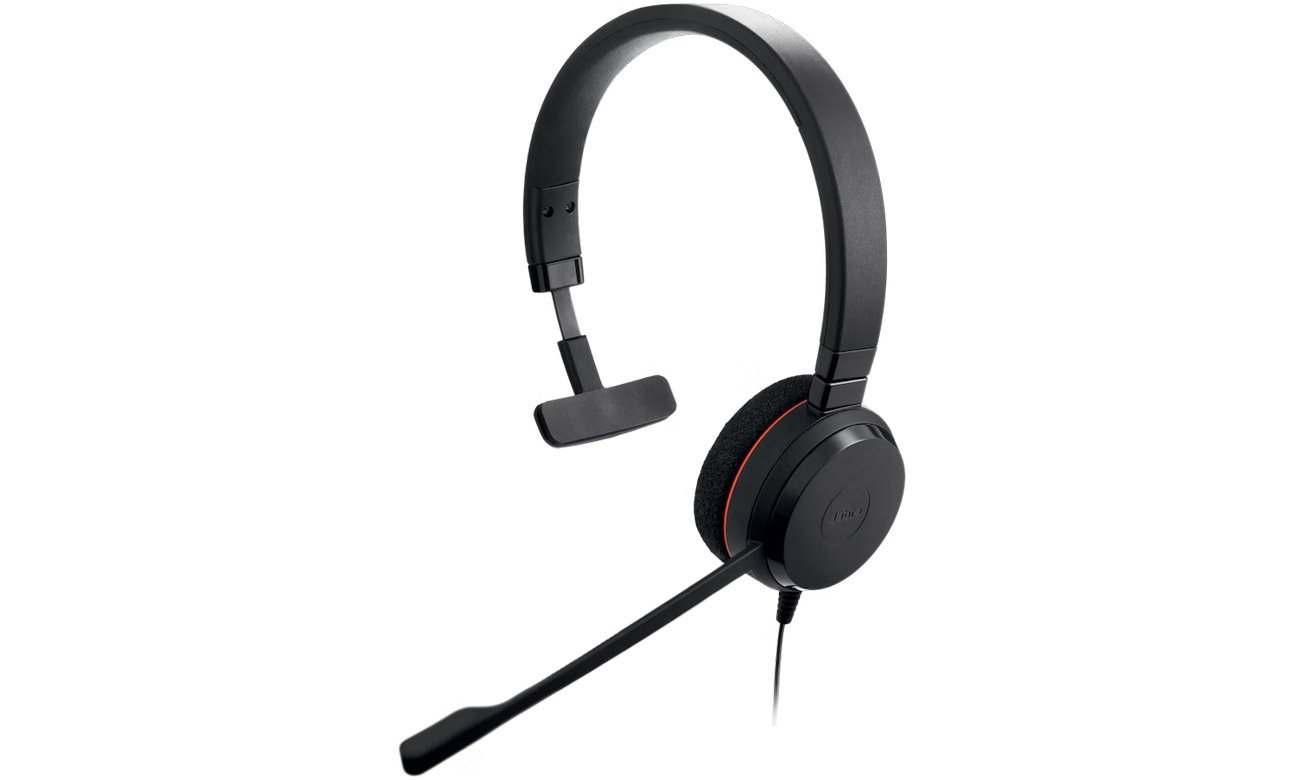 Zestaw słuchawkowy Jabra Evolve 20 MS Mono - Widok od przodu pod kątem