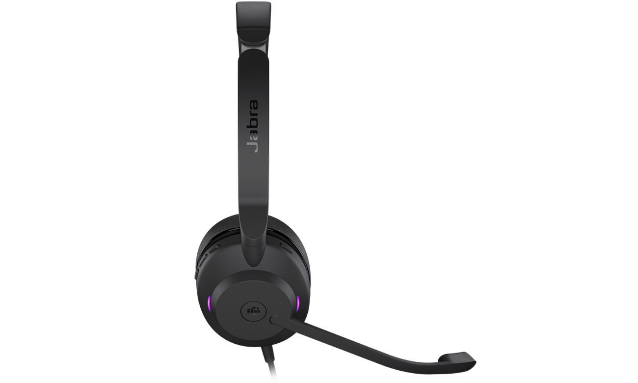 Zestaw słuchawkowy Jabra Evolve2 30 MS - Widok z boku
