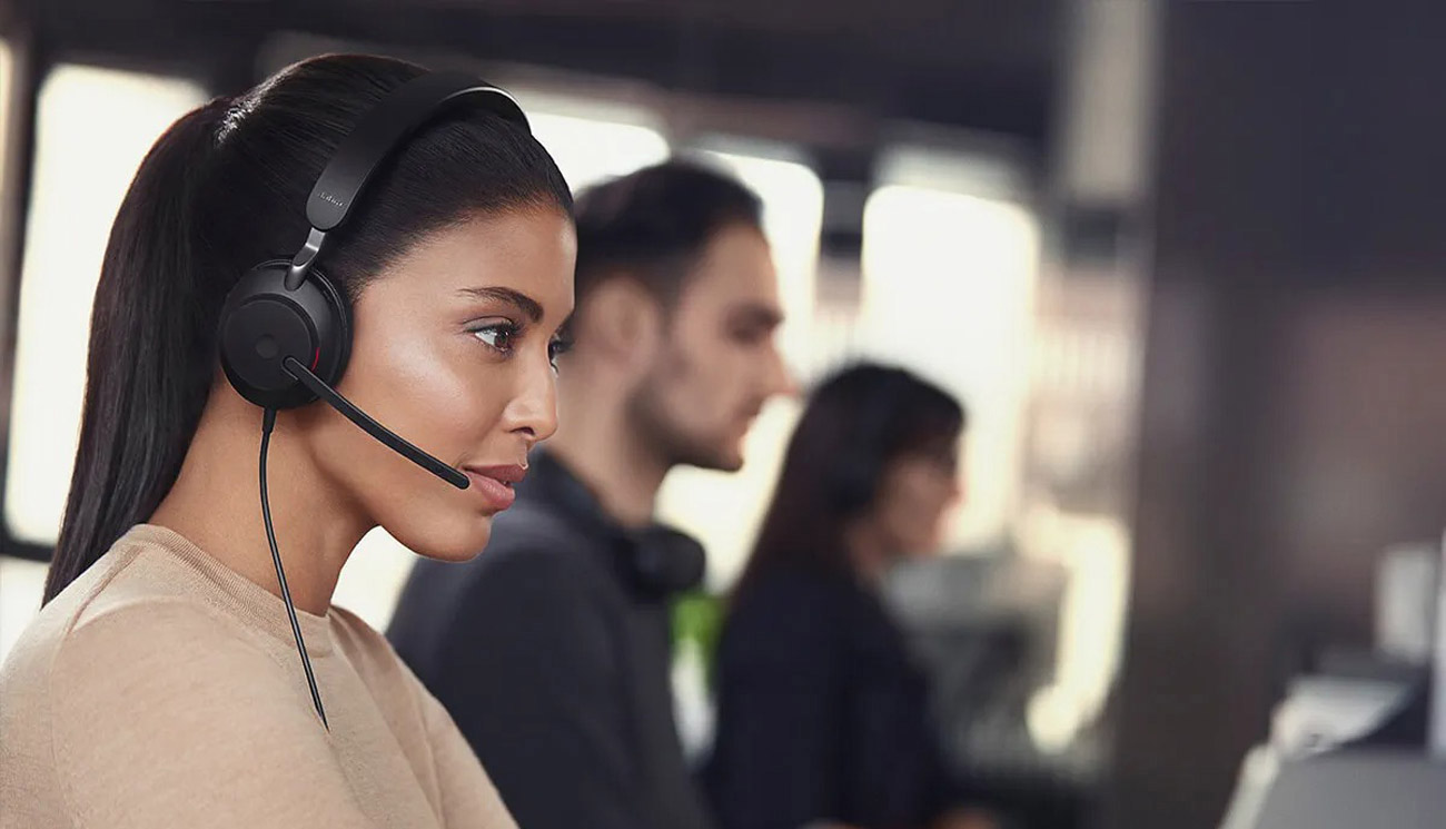 Słuchawki biurowe Jabra Evolve2 40 MS - Skuteczne tłumienie hałasu
