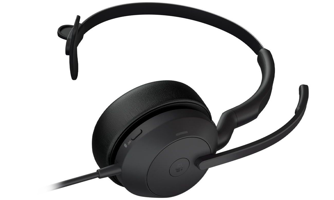 Zestaw słuchawkowy Jabra Evolve2 50 USB-A Mono MS - Widok od dołu pod kątem